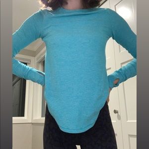 Ivivva Lululemon Girls Long Sleeve Teal Shirt